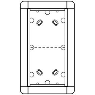 Ritto Portier AP-Rahmen si 2-fach, 133x230mm 1 8832/20