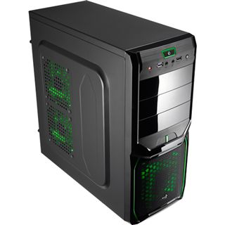 AeroCool V3X Advance Evil Green Edition Midi Tower ohne Netzteil