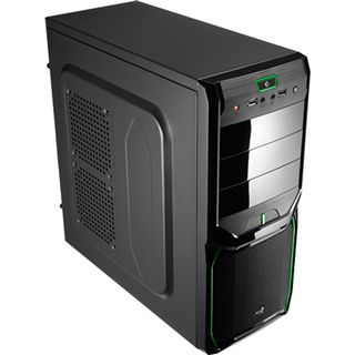 AeroCool V3X Evil Green Edition Midi Tower ohne Netzteil schwarz/gruen