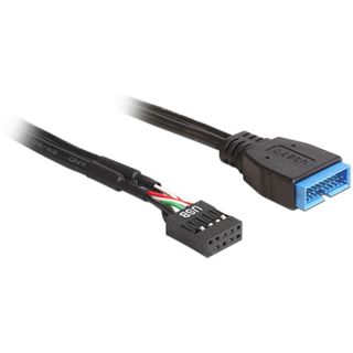 Delock 19 poliger USB 3.0 Pin-Header Buchse für 9pol USB Stecker