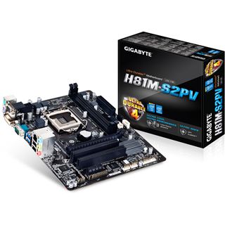 Gigabyte GA-H81M-S2PV Intel H81 So.1150 Dual Channel DDR3 mATX Retail