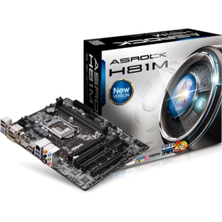 ASRock H81M Intel H81 So.1150 Dual Channel DDR3 mATX Retail