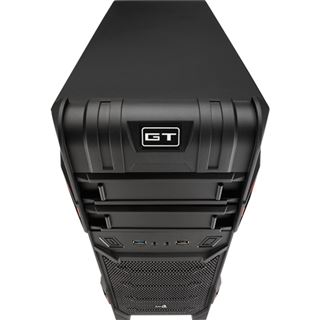 AeroCool GT Black Advance Edition Midi Tower ohne Netzteil schwarz