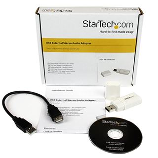 Startech Stereo Audio Adapter weiß USB 2.0