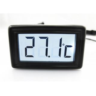 XSPC LCD V2 inkl. 1/4 Zoll Inline Sensor - weiß Temperatursensor