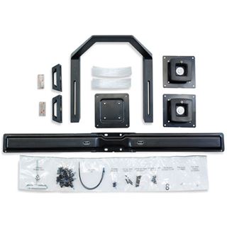 Ergotron 97-783 Dualmonitor und Griff-Kit Wandhalterung schwarz