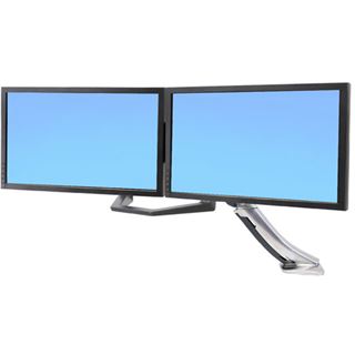 Ergotron 97-783 Dualmonitor und Griff-Kit Wandhalterung schwarz