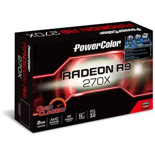 2GB PowerColor Radeon R9 270X OC Aktiv PCIe 3.0 x16 (Retail)