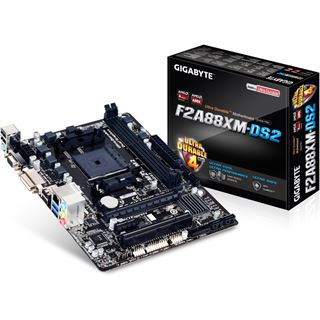 Gigabyte GA-F2A88XM-DS2 AMD A88X So.FM2+ Dual Channel DDR3 mATX Retail