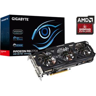 2GB Gigabyte Radeon R9 270X Windforce 3X OC Aktiv PCIe 3.0 x16