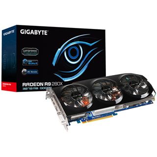 3GB Gigabyte Radeon R9 280X Windforce 3X OC Aktiv PCIe 3.0 x16