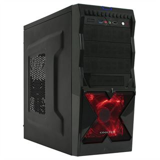 Cooltek X2 Midi Tower ohne Netzteil schwarz