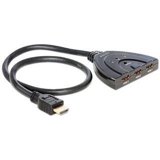 Delock 87619 3-fach HDMI-Umschalter manuell
