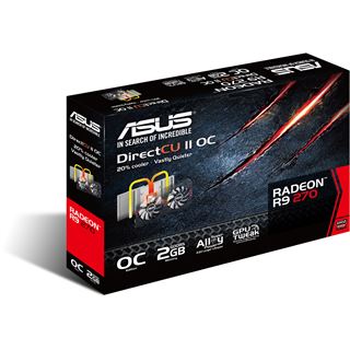 2GB Asus Radeon R9 270 DirectCU II Aktiv PCIe 3.0 x16 (Retail)