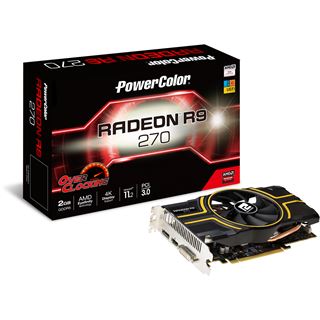 2GB PowerColor Radeon R9 270 OC Aktiv PCIe 3.0 x16 (Retail)