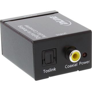 InLine Audio Adapter Digital zu Analog Toslink + Cinch Buchse auf