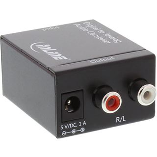 InLine Audio Adapter Digital zu Analog Toslink + Cinch Buchse auf