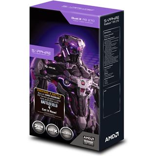 2GB Sapphire Radeon R9 270 Dual-X Battlefield 4 Edition Aktiv PCIe