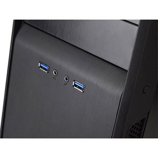 Silverstone SST-PS09B USB 3.0 gedämmt Midi Tower ohne Netzteil