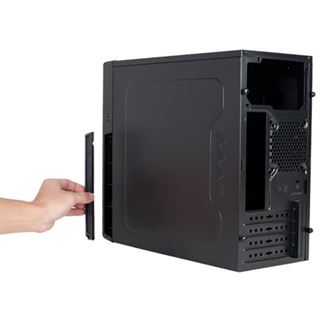 Silverstone SST-PS09B USB 3.0 gedämmt Midi Tower ohne Netzteil