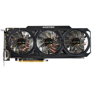 3GB Gigabyte Radeon R9 280X WindForce 3X OC Rev. 2.0 Aktiv PCIe 3.0