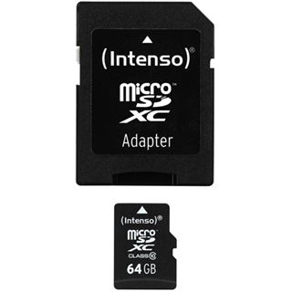 64 GB Intenso High Performance microSDXC Class 10 Retail inkl.