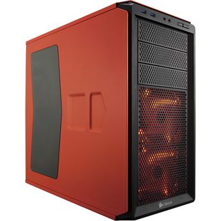 Corsair Graphite 230T mit Sichtfenster Midi Tower ohne Netzteil orange