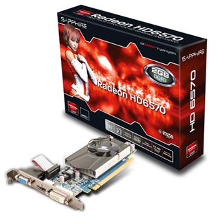 2GB Sapphire Radeon HD 6570 Low Profile Aktiv PCIe 2.1 x16 (Lite