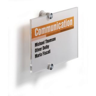 Durable Crystal Sign A5 quer 19 transparent