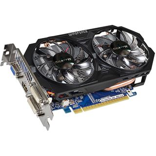 2GB Gigabyte GeForce GTX 650 Ti Windforce 2X (REV. 2.0) Aktiv PCIe