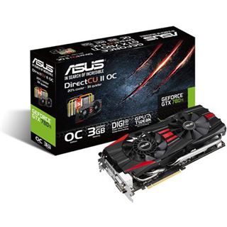 3GB Asus GeForce GTX 780 Ti DirectCU II OC Aktiv PCIe 3.0 x16 (Retail)