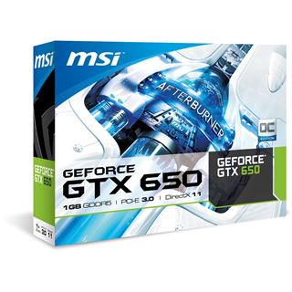 1GB MSI GeForce GTX 650 Aktiv PCIe 3.0 x16 (Retail)