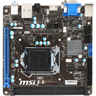 MSI H81I Intel H81 So.1150 Dual Channel DDR3 Mini-ITX Retail