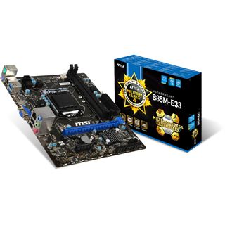 MSI B85M-E33 Intel B85 So.1150 Dual Channel DDR3 mATX Retail