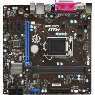 MSI H81M-P33 V2 Intel H81 So.1150 Dual Channel DDR3 mATX Retail