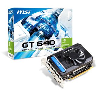 2GB MSI GeForce GT 640 Aktiv PCIe 3.0 x16 (Retail)