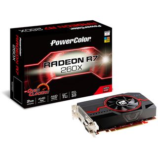 2GB PowerColor Radeon R7 260X OC Aktiv PCIe 3.0 x16 (Retail)