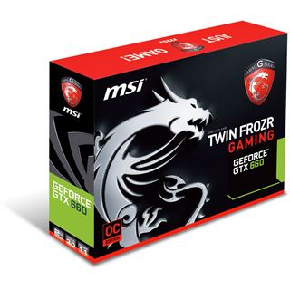 2GB MSI GeForce GTX 660 Twin Frozr Gaming Aktiv PCIe 3.0 x16 (Retail)