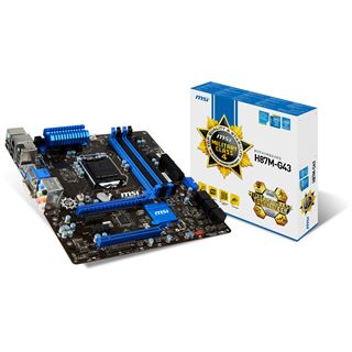MSI H87M-G43 Intel H87 So.1150 Dual Channel DDR3 mATX Retail