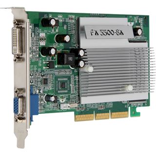 256MB MSI GeForce FX 5500 FX5500-D256H Passiv AGP (Retail)