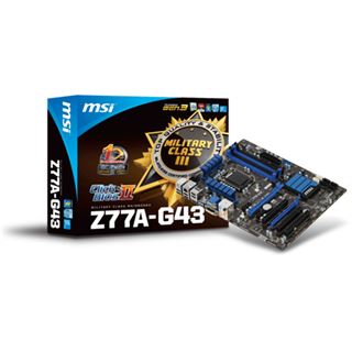 MSI Z77A-G43 Intel Z77 So.1155 Dual Channel DDR3 ATX Retail