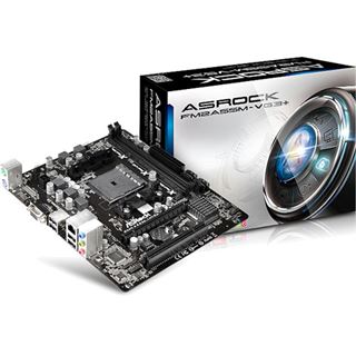 ASRock FM2A55M-VG3+ AMD A55 So.FM2 Dual Channel DDR3 mATX Retail