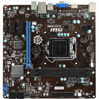 MSI B85M-E33 V2 Intel B85 So.1150 Dual Channel DDR3 mATX Retail