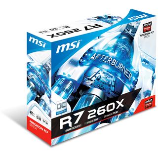 2GB MSI Radeon R7 260X OC Aktiv PCIe 3.0 x16 (Retail)