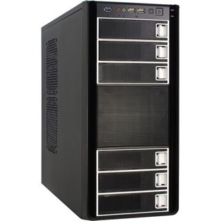 Inter-Tech K-six Smart Midi Tower ohne Netzteil schwarz
