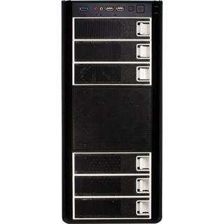 Inter-Tech K-six Smart Midi Tower ohne Netzteil schwarz