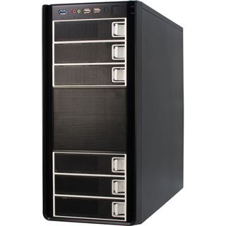 Inter-Tech K-six Smart Midi Tower ohne Netzteil schwarz