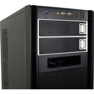 Inter-Tech K-six Smart Midi Tower ohne Netzteil schwarz