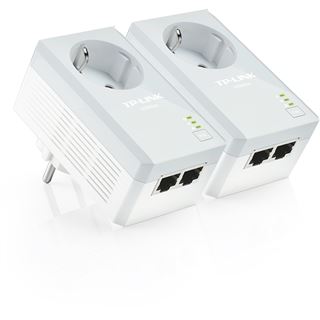 TP-Link AV500 Starter Ki 500 MBit/s 2x LAN 10/100 2er Pack weiss