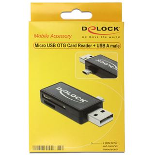 Delock Cardreader microUSB / USB 2.0 Stick Multi Slot Kartenleser